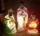 Vintage Empire Plastics Blow Mold Nativity 3 Wise Men Kings Christmas Light Up