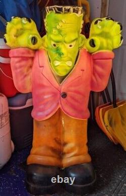 Vintage Frankenstein 36 General Foam Plastics Corp. Halloween Blow Mold