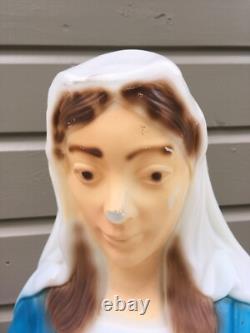 Vintage GENERAL FOAM LIGHTED BLOW MOLD MARY & JOSEPH NATIVITY SET 26 USA Vintage GENERAL FOAM LIGHTED BLOW MOLD MARY & JOSEPH NATIVITY SET 26 USA