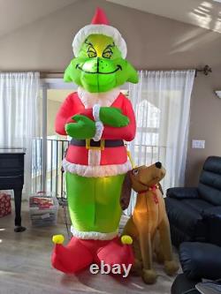 Vintage GIANT 8ft Inflatable GRINCH Christmas Light Up Indoor/Outdoor GEMMY 2004