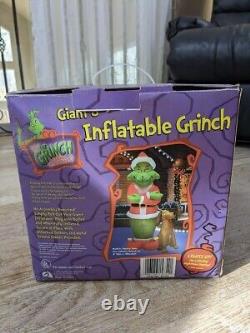 Vintage GIANT 8ft Inflatable GRINCH Christmas Light Up Indoor/Outdoor GEMMY 2004