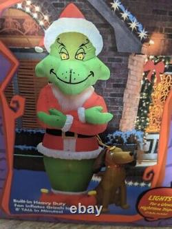 Vintage GIANT 8ft Inflatable GRINCH Christmas Light Up Indoor/Outdoor GEMMY 2004