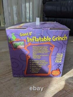 Vintage GIANT 8ft Inflatable GRINCH Christmas Light Up Indoor/Outdoor GEMMY 2004