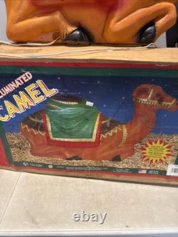 Vintage General Foam Blow Mold Camel WithBox 28 Lighted Christmas Nativity Manger Vintage General Foam Blow Mold Camel WithBox 28 Lighted Christmas Nativity Manger