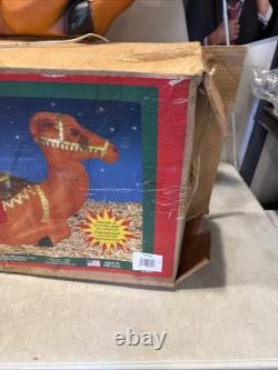 Vintage General Foam Blow Mold Camel WithBox 28 Lighted Christmas Nativity Manger Vintage General Foam Blow Mold Camel WithBox 28 Lighted Christmas Nativity Manger