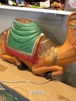 Vintage General Foam Blow Mold Camel WithBox 28 Lighted Christmas Nativity Manger Vintage General Foam Blow Mold Camel WithBox 28 Lighted Christmas Nativity Manger
