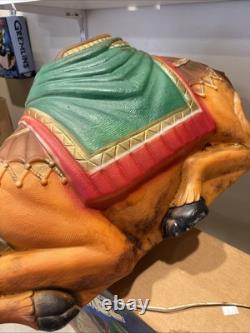 Vintage General Foam Blow Mold Camel WithBox 28 Lighted Christmas Nativity Manger Vintage General Foam Blow Mold Camel WithBox 28 Lighted Christmas Nativity Manger