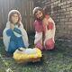 Vintage General Foam Blow Molds Christmas Nativity Set Mary Joseph & Jesus Usa