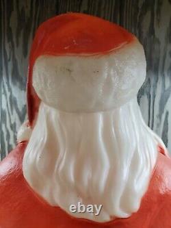 Vintage General Foam Christmas 41 Tall Santa Claus Stocking Lighted Blow Mold