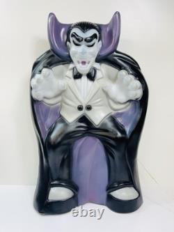 Vintage General Foam DRACULA Halloween Lighted 36 Blow Mold Purple Black Vintage General Foam DRACULA Halloween Lighted 36 Blow Mold Purple Black