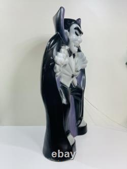 Vintage General Foam DRACULA Halloween Lighted 36 Blow Mold Purple Black Vintage General Foam DRACULA Halloween Lighted 36 Blow Mold Purple Black