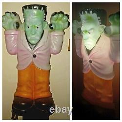Vintage General Foam FRANKENSTEIN Monster Halloween 36 Blow Mold Decor