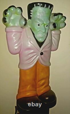 Vintage General Foam FRANKENSTEIN Monster Halloween 36 Blow Mold Decor