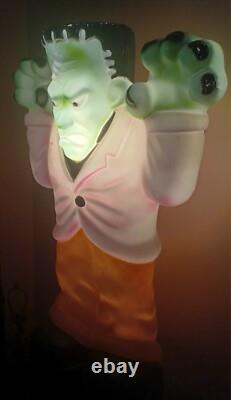 Vintage General Foam FRANKENSTEIN Monster Halloween 36 Blow Mold Decor