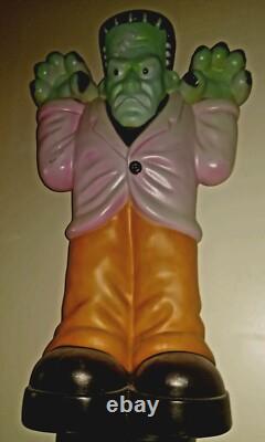 Vintage General Foam FRANKENSTEIN Monster Halloween 36 Blow Mold Decor