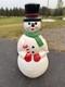 Vintage General Foam Plastics 34 Snowman Blow Mold Light Up Christmas Decor Usa