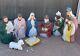 Vintage General Foam Plastics Blow Mold 9-piece Nativity Manger Scene