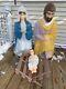 Vintage General Foam Plastics Lighted Christmas Baby Jesus Mary And Joseph