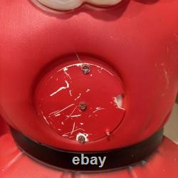 Vintage General Foam Plastics Santa Claus Waving Blow Mold Lighted 40