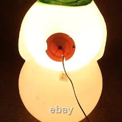 Vintage General Foam Snowman Blow Mold with Pipe & Candy Cane Made in USA 34