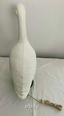 Vintage Gladys Goose Blow Mold Electric Lamp with Metal Base