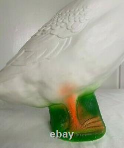 Vintage Gladys Goose Blow Mold Electric Lamp with Metal Base