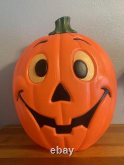 Vintage Grand Venture Plastics Jack O' Lantern Pumpkin Large Blow Mold 24 B