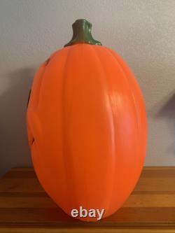 Vintage Grand Venture Plastics Jack O' Lantern Pumpkin Large Blow Mold 24 B