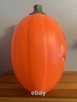 Vintage Grand Venture Plastics Jack O' Lantern Pumpkin Large Blow Mold 24 B