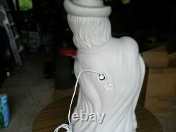 Vintage Halloween 27'' High Tombstone/ghost Plastic Blow Mold