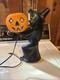 Vintage Halloween Black Witch/green Face Pumpkin Tico Blow Mold 13 Tall