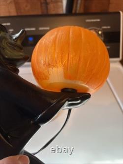 Vintage Halloween Black Witch/Green Face Pumpkin Tico Blow Mold 13 Tall Vintage Halloween Black Witch/Green Face Pumpkin Tico Blow Mold 13 Tall