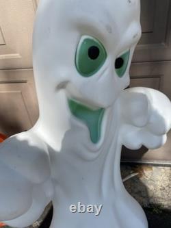 Vintage Halloween Blow Mold Ghost Pumpkin & Witch Lot of 3 Yard Decor Plastic Vintage Halloween Blow Mold Ghost Pumpkin & Witch Lot of 3 Yard Decor Plastic