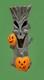 Vintage Halloween Blow Mold Spooky Creepy Tree W Face Light Up W Pumpkins 36