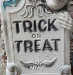 Vintage Halloween Blow Mold Trick Or Treat Tombstone 29 General Foam Plastics Vintage Halloween Blow Mold Trick Or Treat Tombstone 29 General Foam Plastics