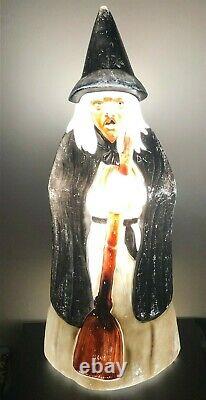 Vintage Halloween Light Up Witch Blow Mold-Empire-39 Tall