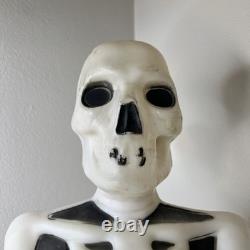 Vintage Halloween RIP Tombstone Skeleton Headstone Blow Mold Empire Works Flaws Vintage Halloween RIP Tombstone Skeleton Headstone Blow Mold Empire Works Flaws
