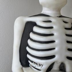 Vintage Halloween RIP Tombstone Skeleton Headstone Blow Mold Empire Works Flaws Vintage Halloween RIP Tombstone Skeleton Headstone Blow Mold Empire Works Flaws