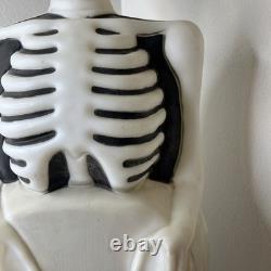 Vintage Halloween RIP Tombstone Skeleton Headstone Blow Mold Empire Works Flaws Vintage Halloween RIP Tombstone Skeleton Headstone Blow Mold Empire Works Flaws