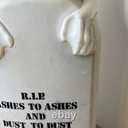 Vintage Halloween RIP Tombstone Skeleton Headstone Blow Mold Empire Works Flaws Vintage Halloween RIP Tombstone Skeleton Headstone Blow Mold Empire Works Flaws
