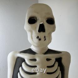 Vintage Halloween RIP Tombstone Skeleton Headstone Blow Mold Empire Works Flaws Vintage Halloween RIP Tombstone Skeleton Headstone Blow Mold Empire Works Flaws