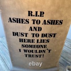 Vintage Halloween RIP Tombstone Skeleton Headstone Blow Mold Empire Works Flaws Vintage Halloween RIP Tombstone Skeleton Headstone Blow Mold Empire Works Flaws