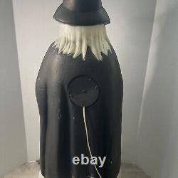 Vintage Halloween Witch With Broom Blow Mold 39 Made in USA by Empire Working