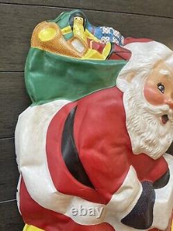 Vintage L. A. Goodman Christmas Vacuform Mold Flatback # 31J Chimney Santa 1954