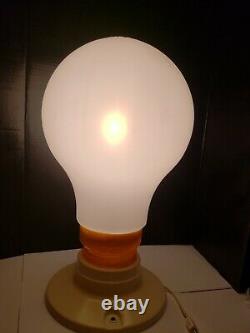 Vintage LeBulb 60 Watt Giant Lightbulb Blow Mold Lamp Light