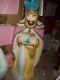 Vintage Light Up Blow Mold Material Wise Man In Nativity Scene 35 X 14 Pink