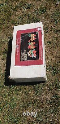 Vintage Light Up Holographic Christmas Train Santa Holiday Outdoor Yard Decor