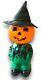 Vintage Mr Blinky Blow Mold Farmer Jack O Lantern Works