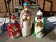 Vintage Nativity Blow Mold 3 Wise Men Christmas Kings Lighted Yard Decor Wiseman