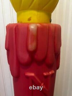 Vintage Noel Christmas Candles Outdoor Decor Blow Mold Plastic FAST SHIP